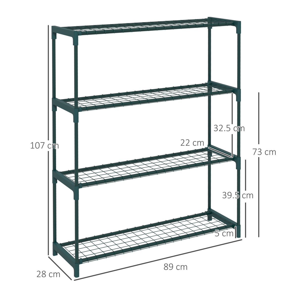 4 Tier Plant Stand - Mori