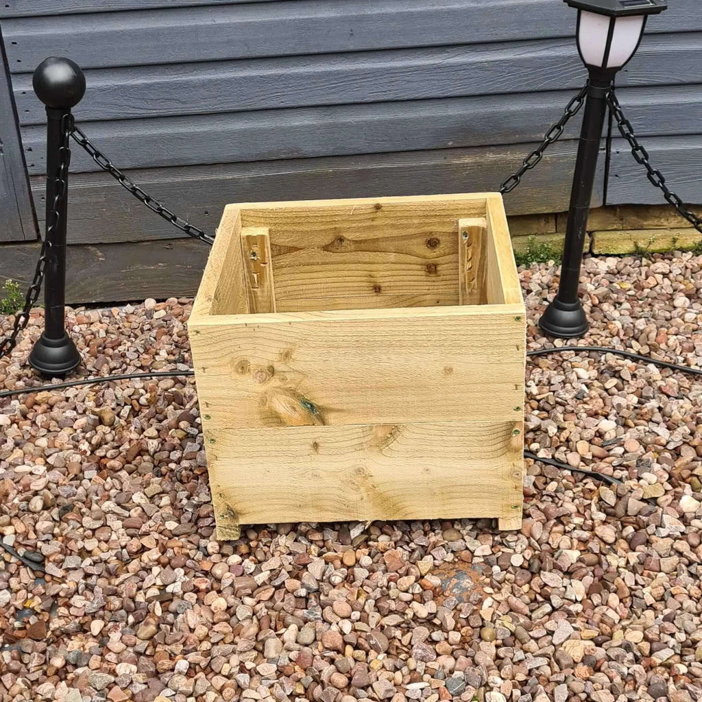40cm Square Wooden Planter