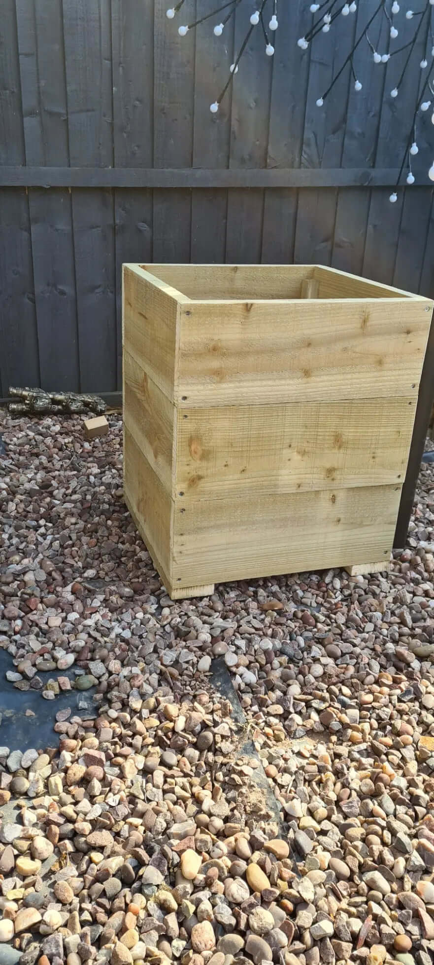 40cm Square Wooden Planter