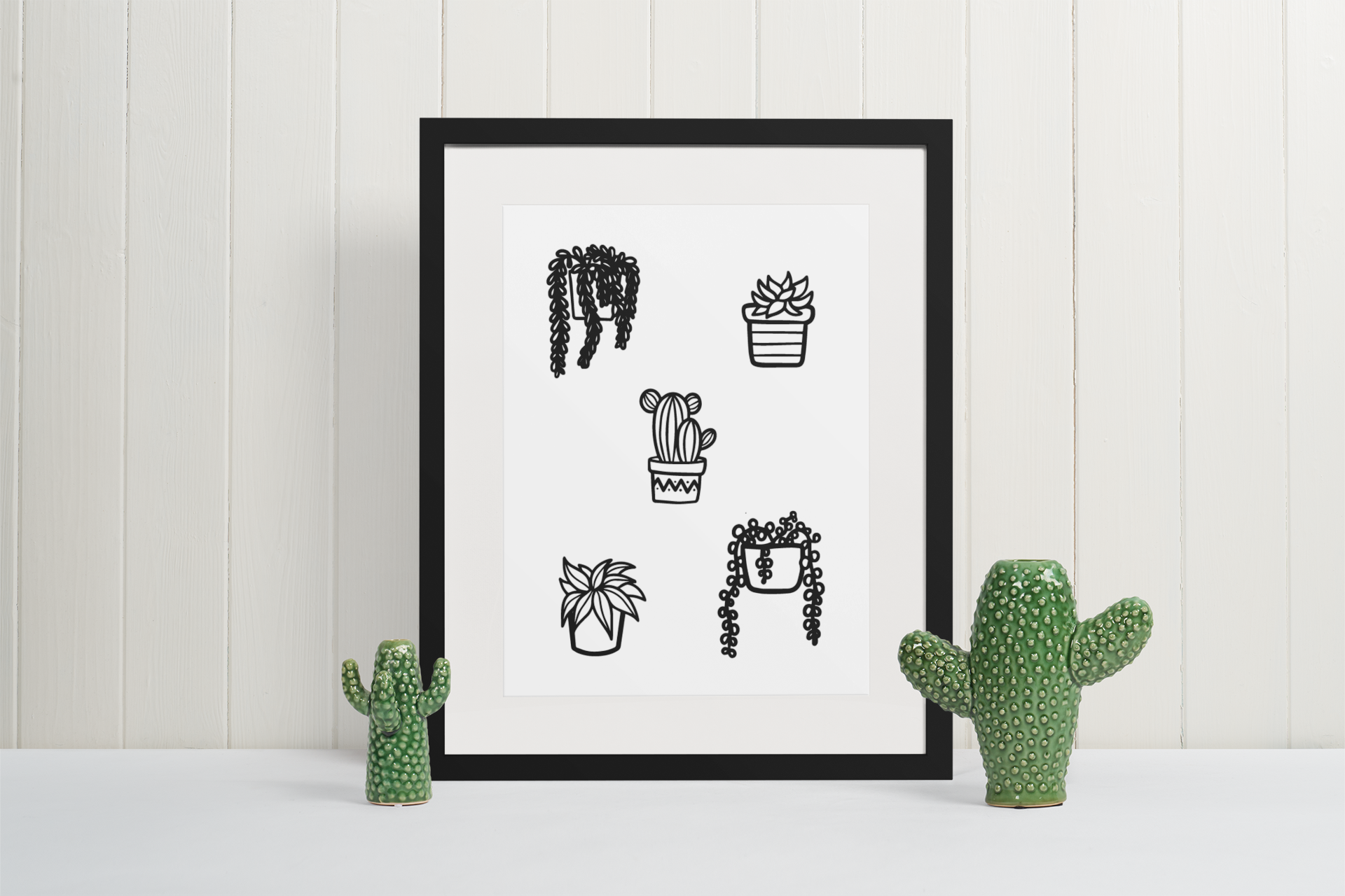 5 Plants Plant Obsessed Humorous Home Wall Decor Print-0