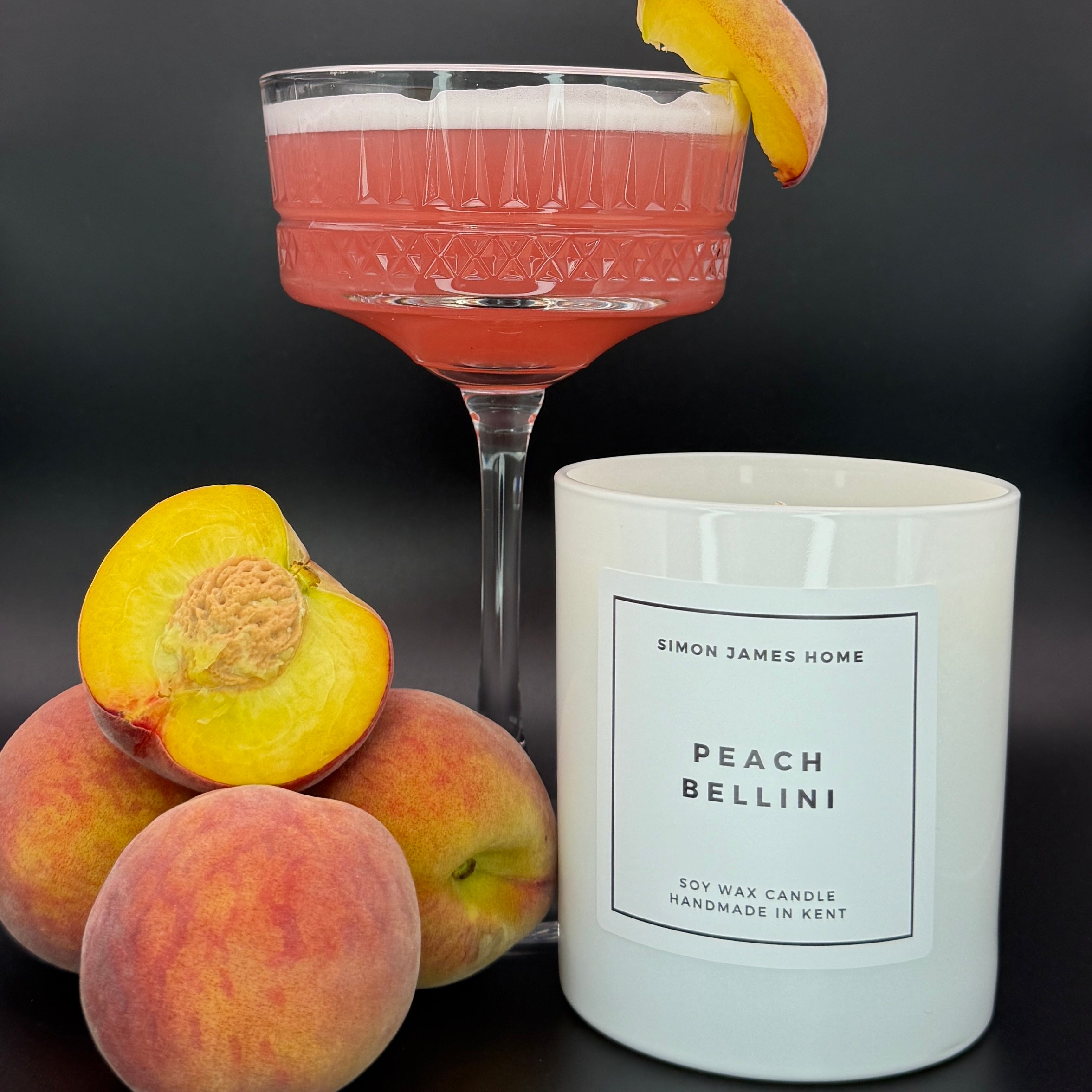 Peach Bellini Handmade Soy Wax Candle
