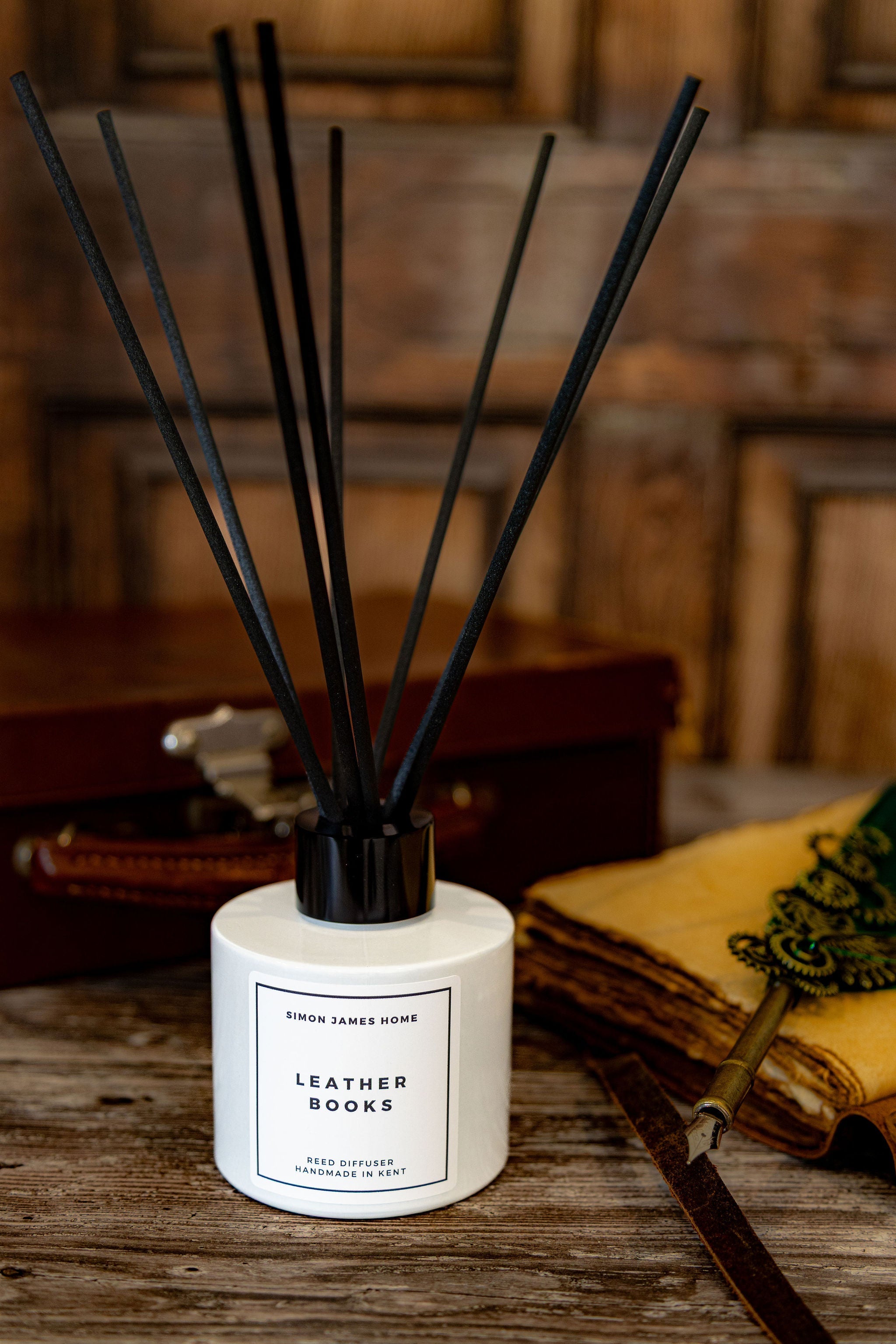 Leather Books Reed Diffuser