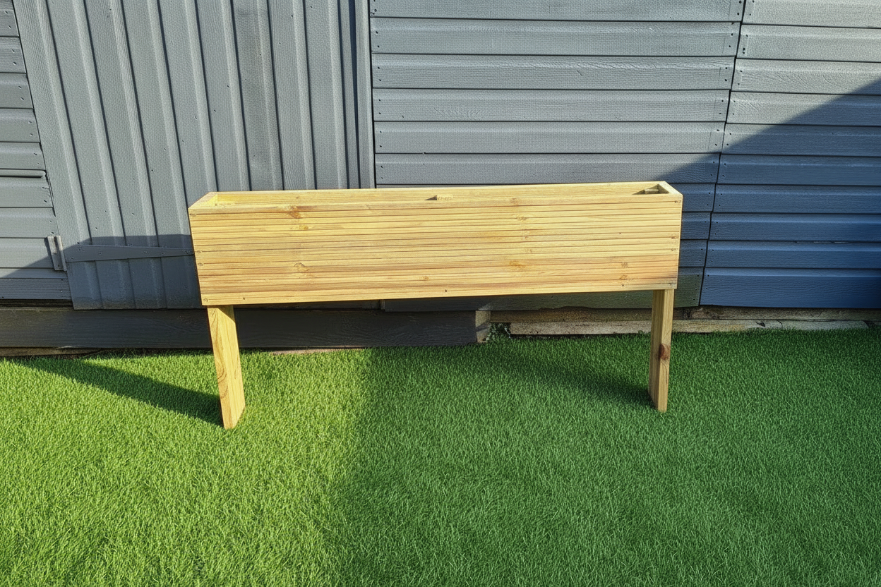 Extra Deep Raised Wooden Planter