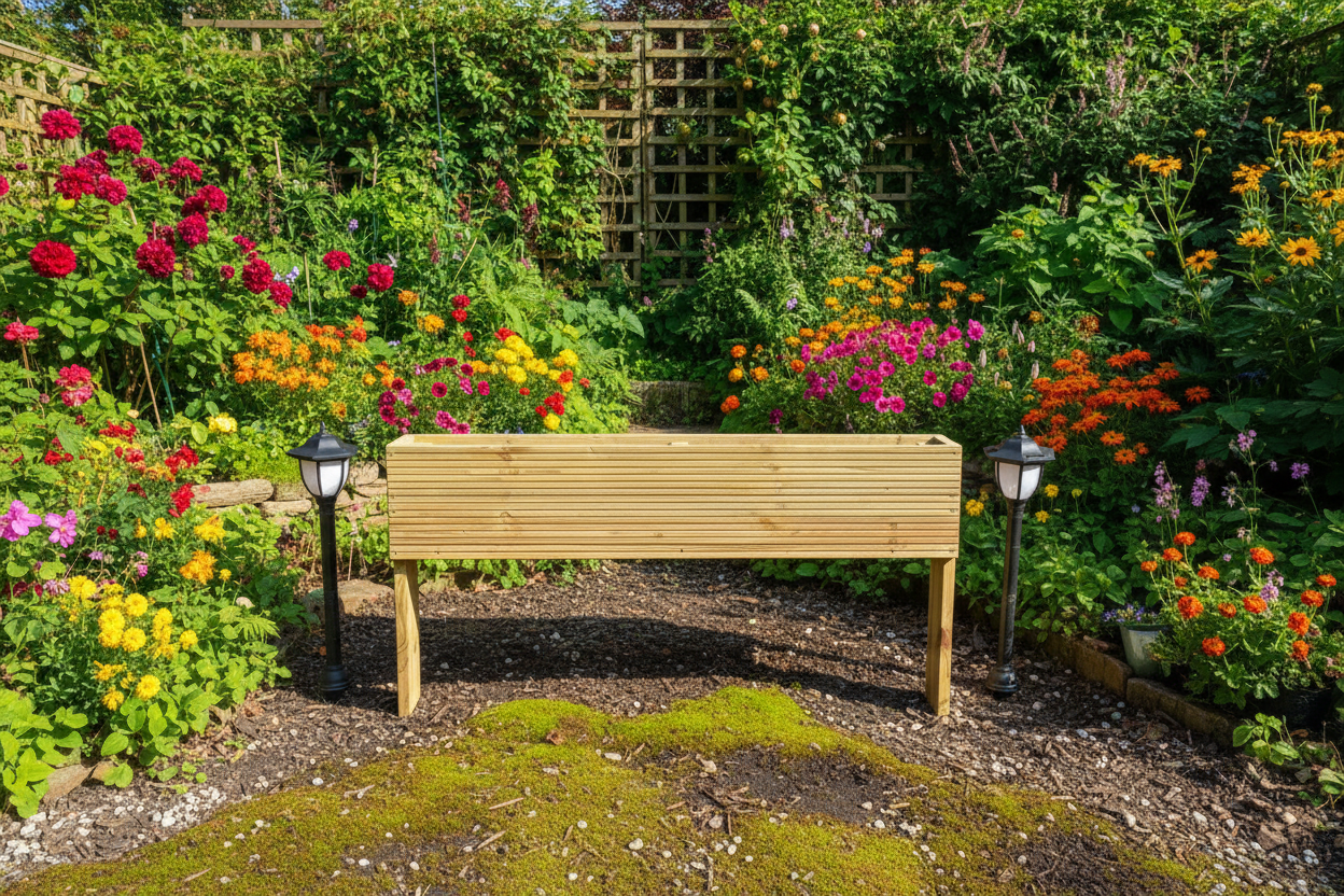 Extra Deep Raised Wooden Planter