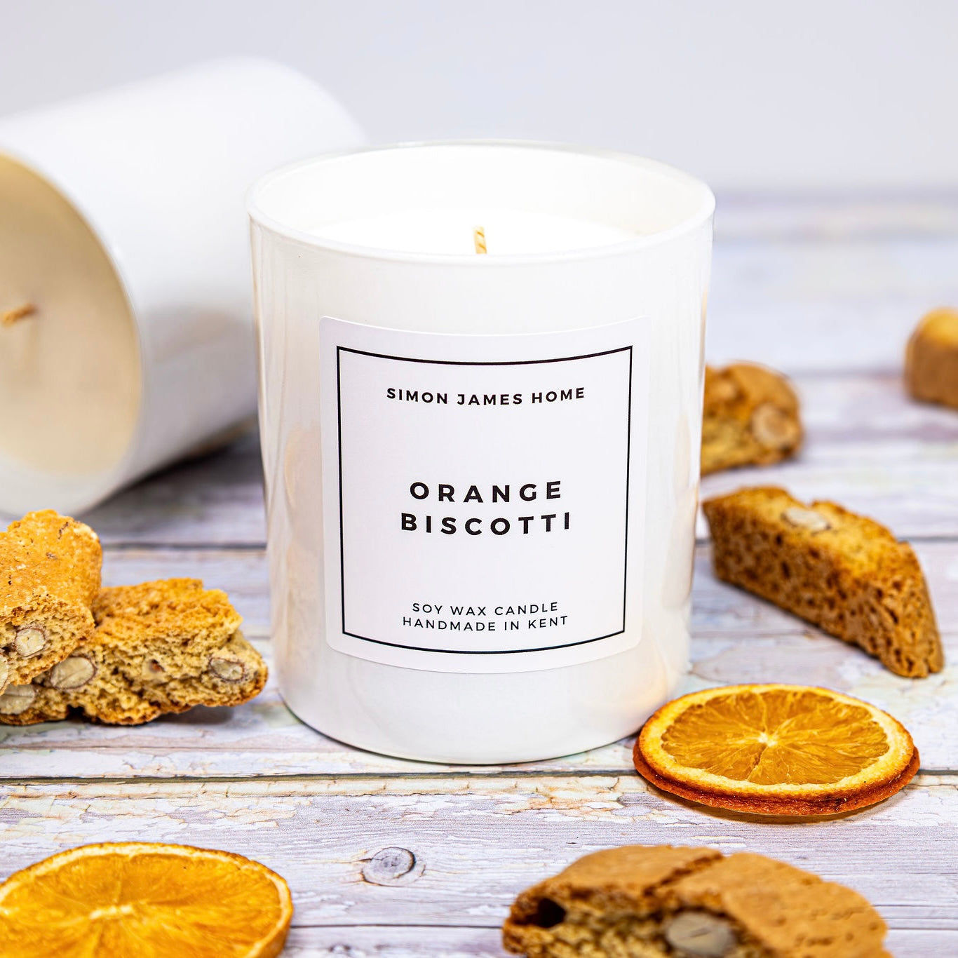 Orange Biscotti Handmade Soy Wax Candle