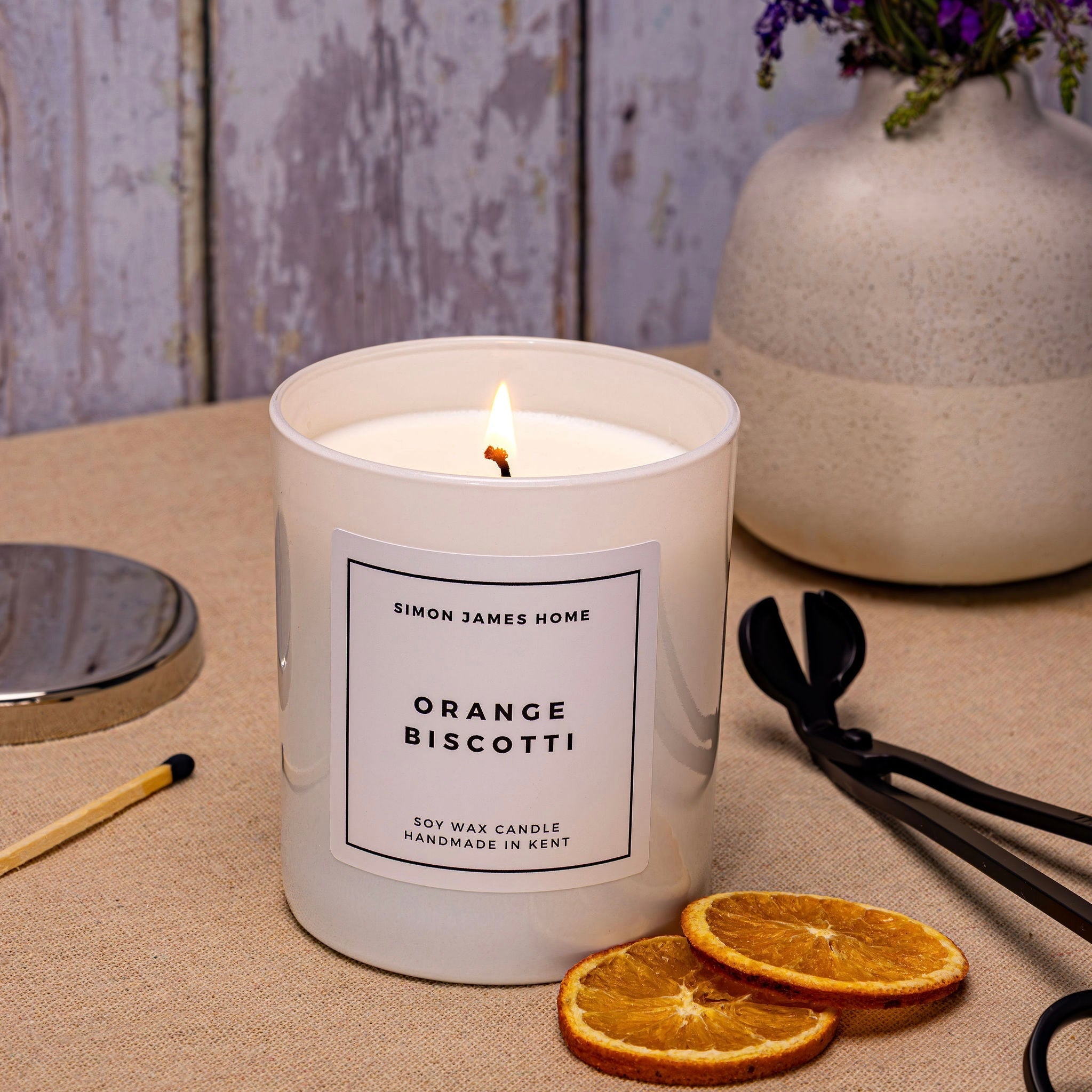 Orange Biscotti Handmade Soy Wax Candle