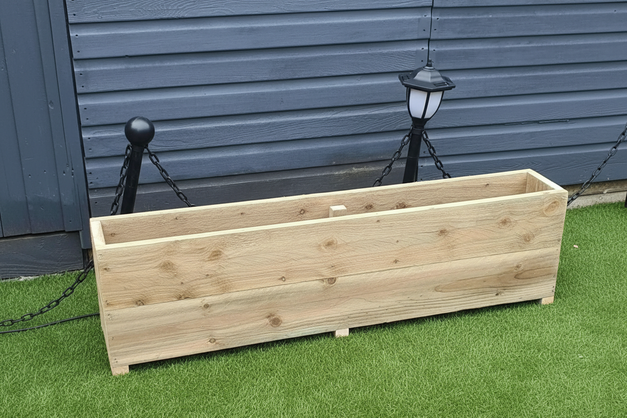 Large 2 Tier Wooden Garden Planters