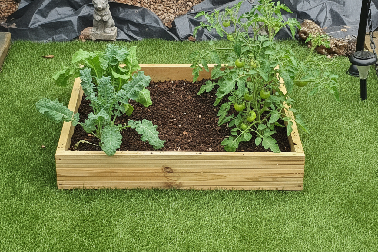 Tanalised Wood Raised Bed Garden Planter