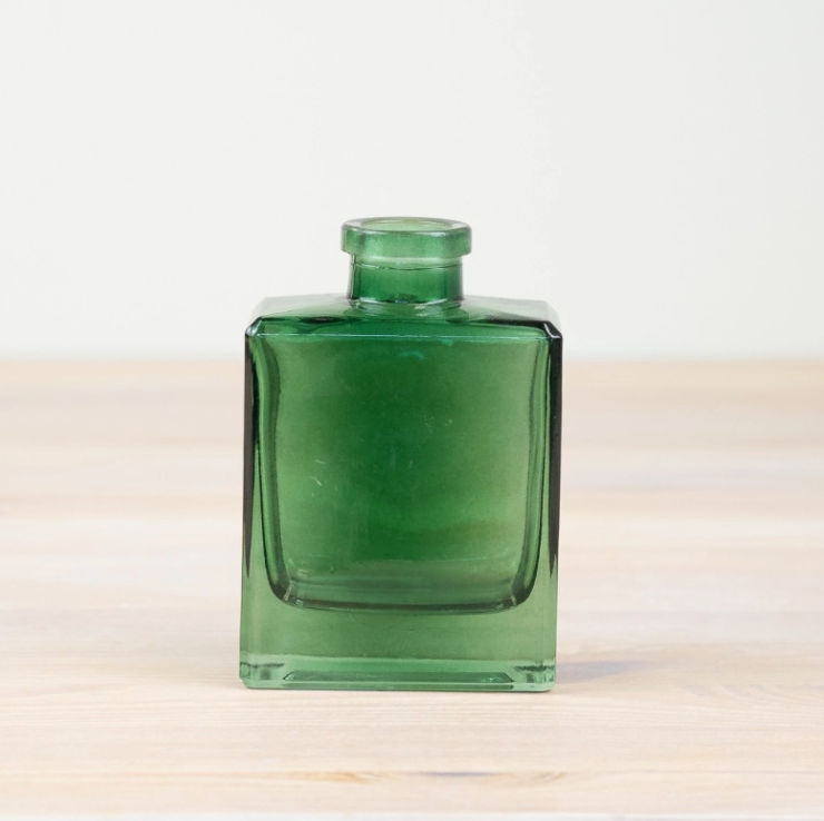 Green Glass Apothecary-Style Vase - 10cm