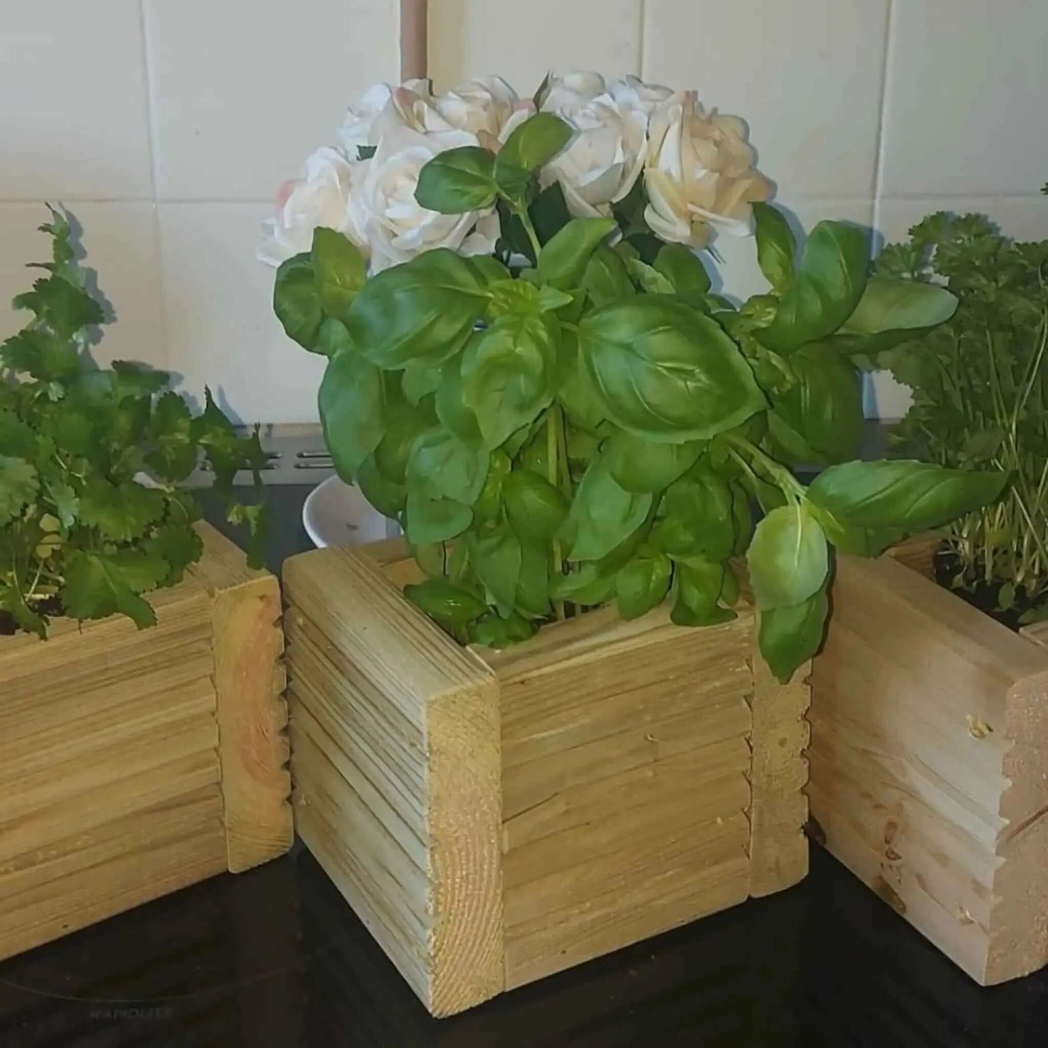 Wooden Decking Planter Boxes - Set of 3