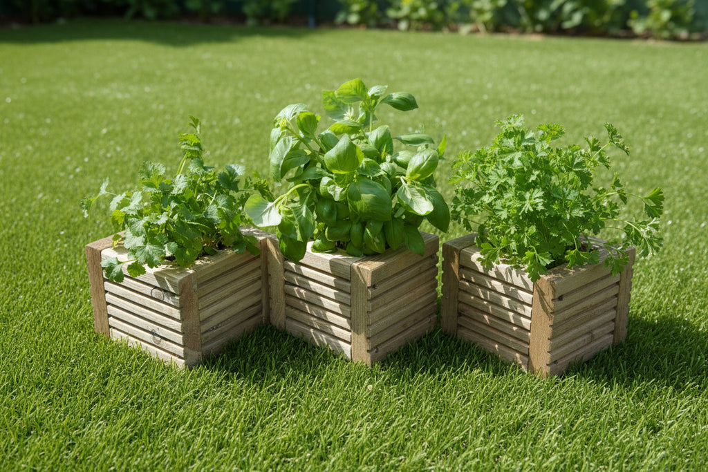 Wooden Decking Planter Boxes - Set of 3