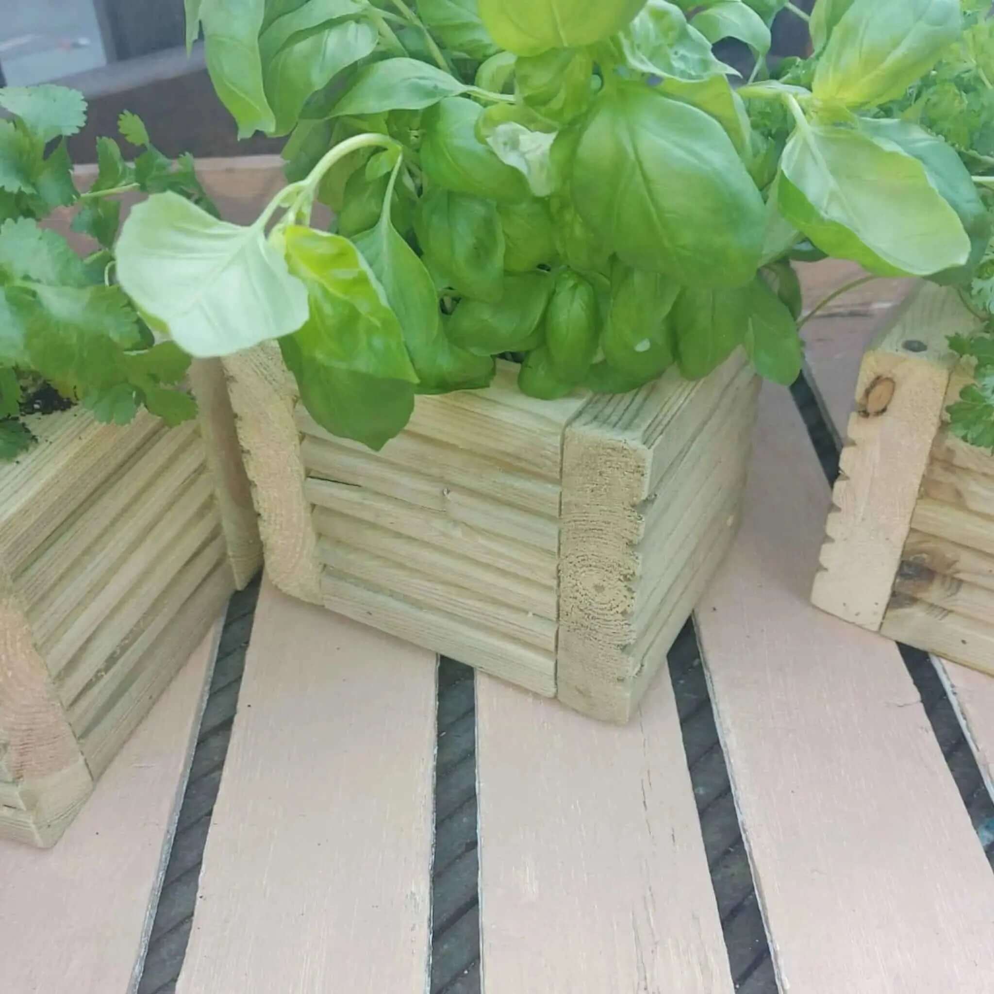 Wooden Decking Planter Boxes - Set of 3