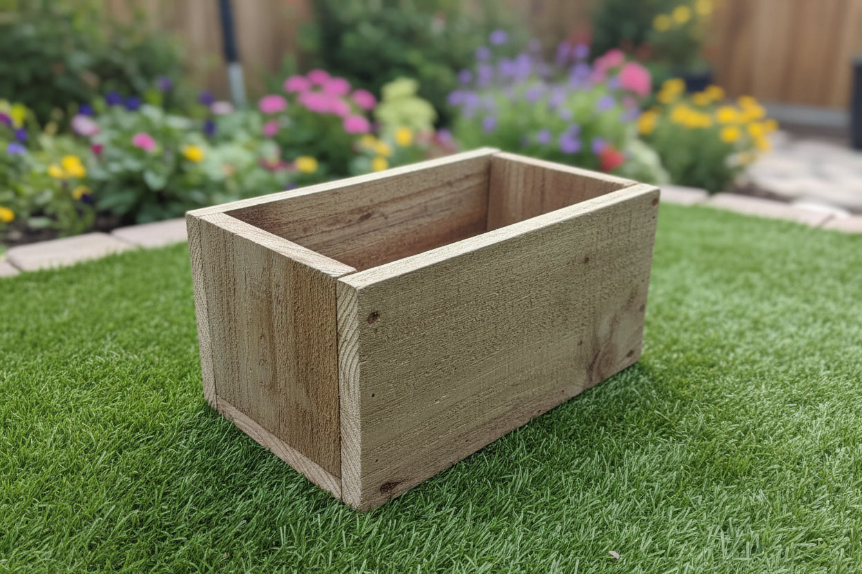 Wooden Rustic Planter / Window Box