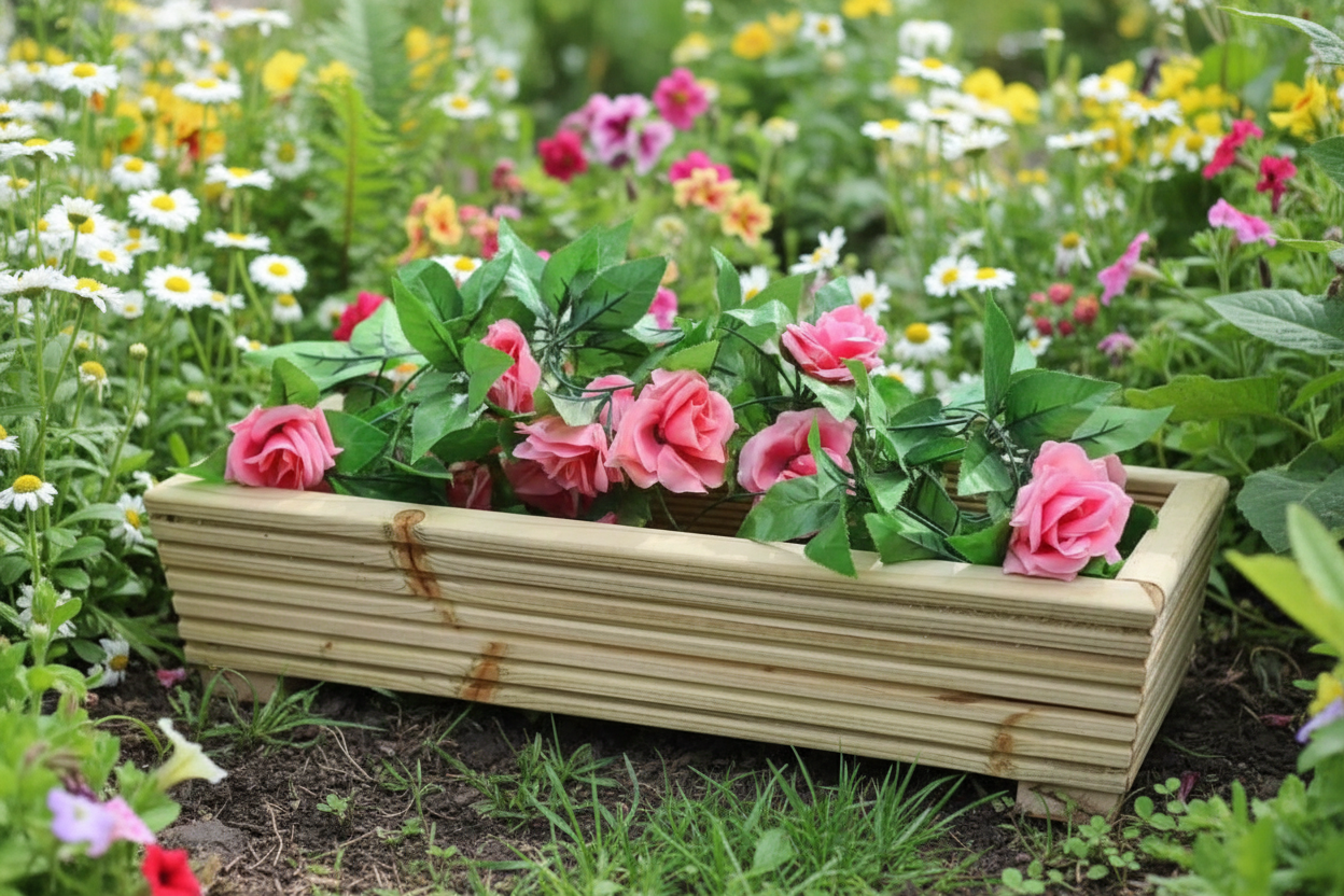 Wooden Decking Planters
