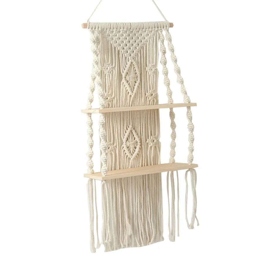 Handmade Macrame Plant Shelf