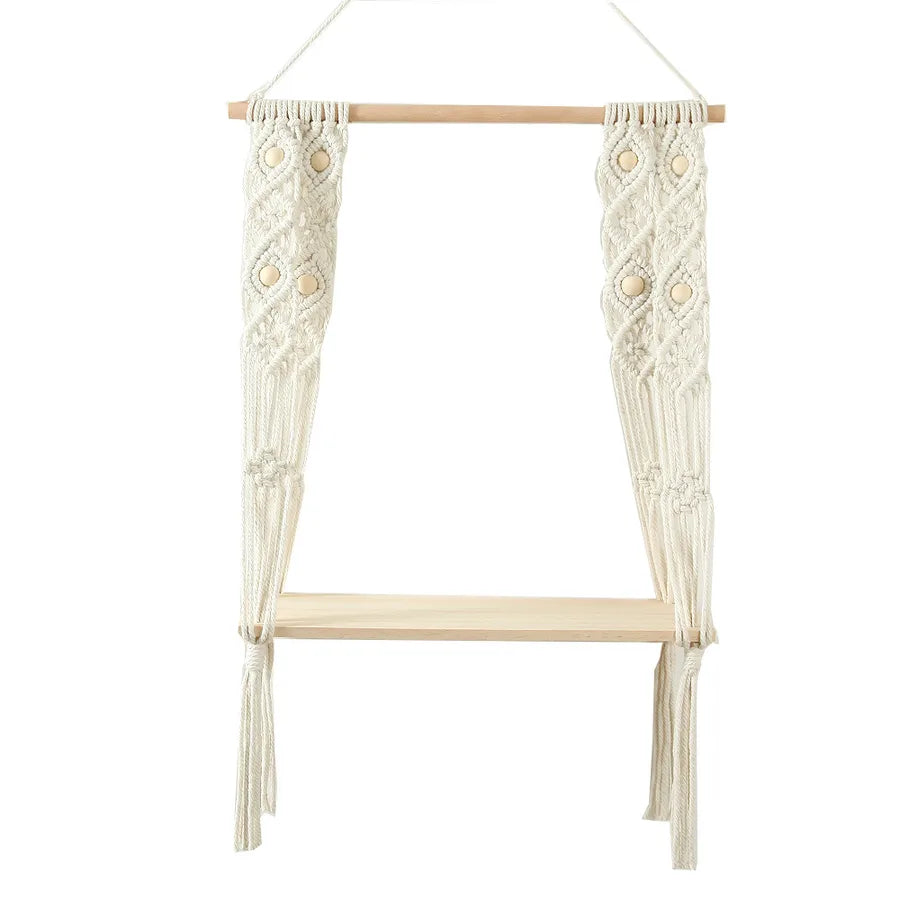 Handmade Macrame Plant Shelf