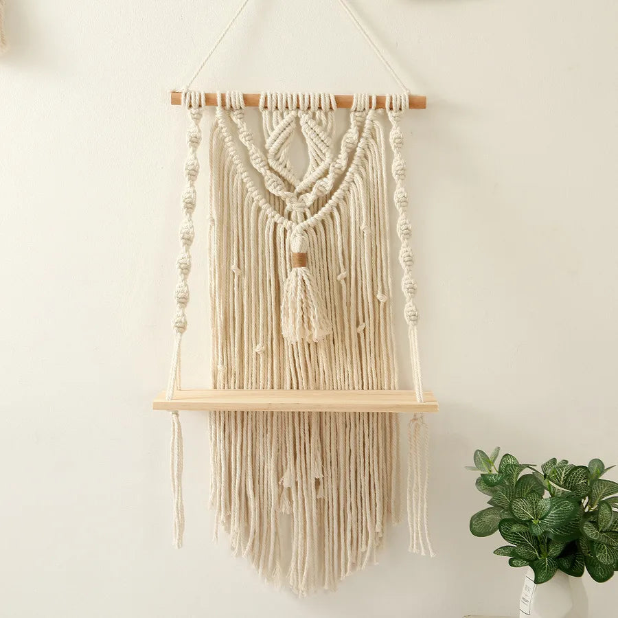 Handmade Macrame Plant Shelf