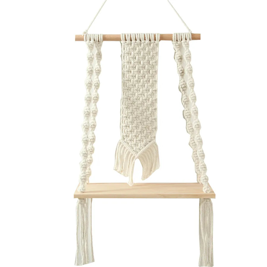 Handmade Macrame Plant Shelf